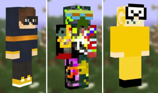 Minecraft skins that have reportedly affected players.